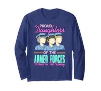 Proud Daughters of The Armed Forces Family Pride Long Sleeve T-Shirt