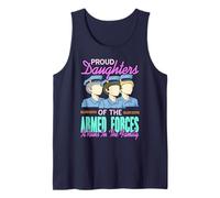 Proud Daughters of The Armed Forces Family Pride Tank Top