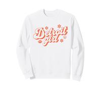 Proud Detroit Girl Vintage Groovy City Sweatshirt