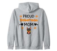 Proud Dobie Mom Doberman Pinscher Dog Lover Zip Hoodie
