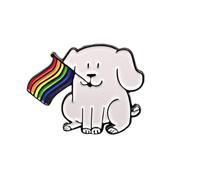 Proud Dog Enamel Pin Badge (LGBTQ+ Pride Badge)