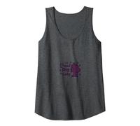 Proud Dog Lady: Canine Lover's Silhouette and Paw Prints Tank Top, Women, Dark Heather Grey, M