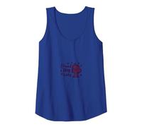 Proud Dog Lady: Canine Lover's Silhouette and Paw Prints Tank Top, Women, Royal Blue, M