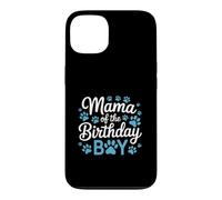 Proud Dog Mom Blue Pawprint Birthday Party Design Case for iPhone 13