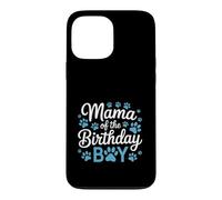 Proud Dog Mom Blue Pawprint Birthday Party Design Case for iPhone 13 Pro Max