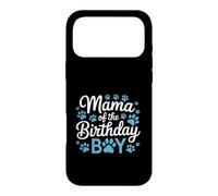 Proud Dog Mom Blue Pawprint Birthday Party Design Case for iPhone 17 Pro Max