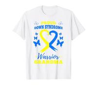 Proud Down Syndrome Warrior Grandma Down Syndrome Awareness Value Graphic T-Shirt, Men, White, M