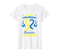 Proud Down Syndrome Warrior Grandma Down Syndrome Awareness Value Graphic T-Shirt, Women, White, XL