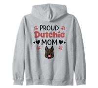 Proud Dutchie Mom Dutch Shepherd Dog Lover Zip Hoodie