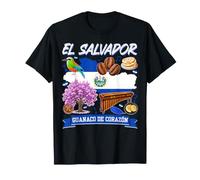 Proud El Salvador Salvadoran Flag Hispanic Heritage Month T-Shirt