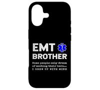 Proud EMT Brother Emergency Medical Technician Sister Quote Case for iPhone 17