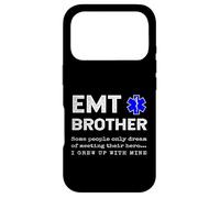 Proud EMT Brother Emergency Medical Technician Sister Quote Case for iPhone 17 Pro
