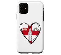 Proud English Boy Girl Dad Mom Aunt Hello England Flag Heart Case for iPhone 11