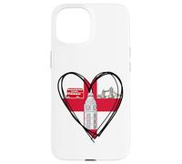Proud English Boy Girl Dad Mom Aunt Hello England Flag Heart Case for iPhone 15