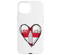 Proud English Boy Girl Dad Mom Aunt Hello England Flag Heart Case for iPhone 15 Plus