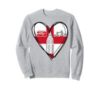 Proud English Boy Girl Dad Mom Aunt Hello England Flag Heart Sweatshirt