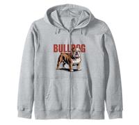 Proud English Bulldog Dog Breed Owner Zip Hoodie