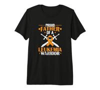Proud Father Leukemia Warrior Premium T-Shirt