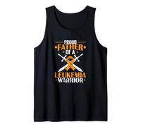 Proud Father Leukemia Warrior Tank Top