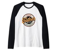 Proud Father of a Few Dumbass Kids Some Questionable Raglan Baseball Tee