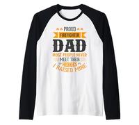 Proud Firefighter Dad Most People Never Meet Their Heroes Raglan Baseball Tee