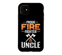 Proud Firefighter Uncle Axes Flame Case for iPhone 11