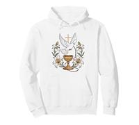 Proud First Communion Mom Vintage Cross Badge Catholic Pride Pullover Hoodie