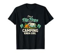 Proud Flip Flops & Camping Kinda Girl Nature Camper Lovers T-Shirt