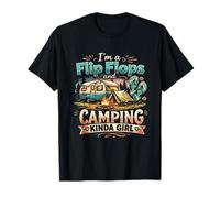Proud Flip Flops & Camping Kinda Girl Outdoor Campfire T-Shirt