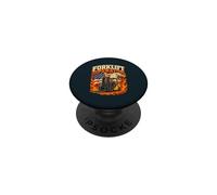 Proud Forklift Operator Warehouse Driver American Forklift PopSockets Adhesive PopGrip