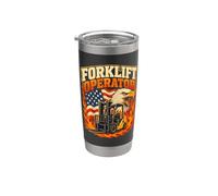 Proud Forklift Operator Warehouse Driver American Forklift Stainless Steel Insulated Tumbler