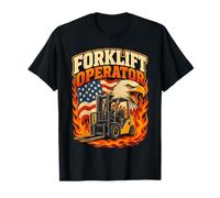 Proud Forklift Operator Warehouse Driver American Forklift T-Shirt