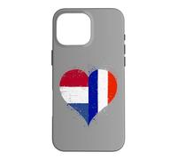 Proud French Dutch Fans Pride A Cool France Netherlands Flag Case for iPhone 16 Pro Max