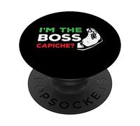 Proud Funny Italian Boss Hand Gesture Nonna Nonno Dad Joke PopSockets Swappable PopGrip