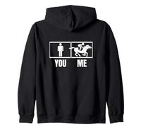 Proud Funny Men Horse Racing Zip Hoodie