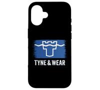 Proud Geordie I Love Newcastle A Cool Tyne and Wear Flag Case for iPhone 16