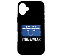 Proud Geordie I Love Newcastle A Cool Tyne and Wear Flag Case for iPhone 16 Plus