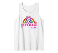 Proud Girl Rainbow Unicorn LGBTQ+ Design Tank Top