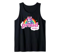 Proud Girl Rainbow Unicorn LGBTQ+ Design Tank Top
