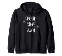 Proud Girly Swot - Lady Hale Spider Brooch Political Zip Hoodie