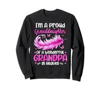 Proud Granddaughter Of Wonderful Grandpa In Heaven Memorial Sweatshirt