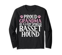 Proud Grandma of a Very Spoiled Basset Hound Long Sleeve T-Shirt