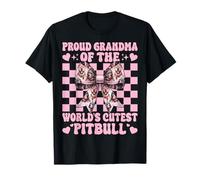 Proud Grandma of The World's Cutest Pitbull Dog Coquette Bow T-Shirt