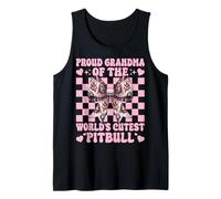 Proud Grandma of The World's Cutest Pitbull Dog Coquette Bow Tank Top
