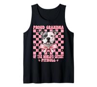 Proud Grandma of The World's Cutest Pitbull Dog Coquette Bow Tank Top