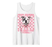 Proud Grandma of The World's Cutest Pitbull Dog Coquette Bow Tank Top
