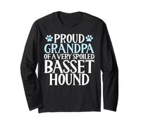 Proud Grandpa of a Very Spoiled Basset Hound Long Sleeve T-Shirt