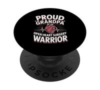 Proud Grandpa Of An Open Heart Surgery Warrior PopSockets Adhesive PopGrip