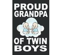 Proud Grandpa of Twin Boys Twins Grandfather Gift: Papercode Lined Journal Notebooks for Work, Writing, Note Taking, 6x9 inches, 100 Pages