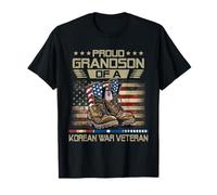 Proud Grandson of US Korean War Veteran Family Matching T-Shirt